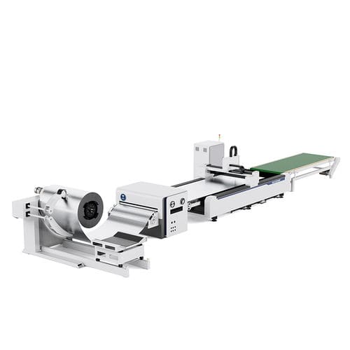 Máquina de corte alimentada por bobina - ELECNC-1530FC - Jinan Blue Elephant CNC Machinery Co.,Ltd - láser de fibra / para metal / de chapa