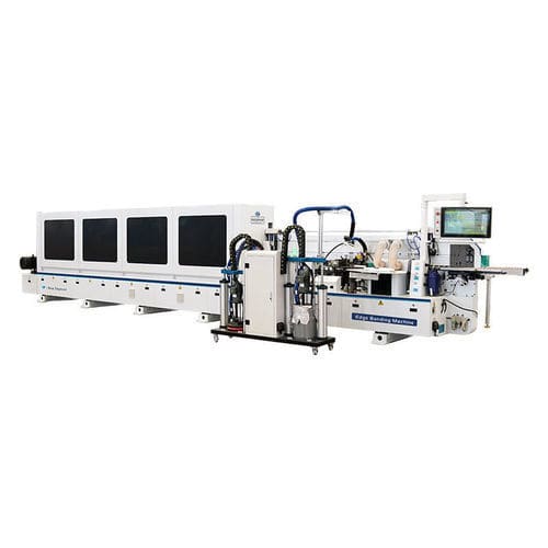 Máquina de colocación de tapacantos automática - E-90 - Jinan Blue Elephant CNC Machinery Co.,Ltd - para mueble / para madera / con aplicador de cola