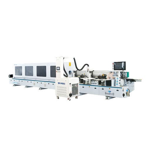Máquina de colocación de tapacantos enteramente automática - E-80L - Jinan Blue Elephant CNC Machinery Co.,Ltd - para madera / para paneles / para mueble