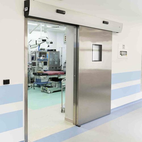 Puerta corredera - iCat® - Rsa kapi LTD - para interior / para aplicaciones higiénicas