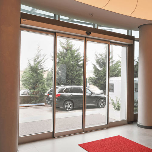 Puerta corredera - iCat® A110 - Rsa kapi LTD - de aluminio anodizado / de plástico / para hospitales