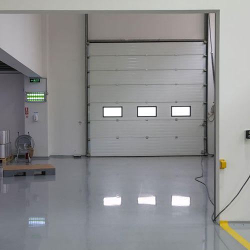 Puerta seccional - iCat® - Rsa kapi LTD - de acero / industrial / aislada