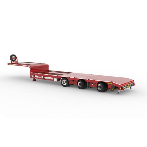 Semirremolque plataforma - Broshuis BV - con suspensión neumática / de 3 ejes / de acoplamiento