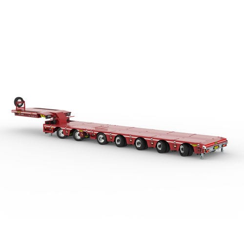 Semirremolque de 7 ejes - Broshuis BV - de acoplamiento / extensible / ancho