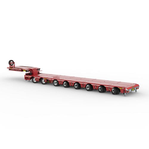 Semirremolque de 8 ejes - Broshuis BV - de acoplamiento / extensible / ancho