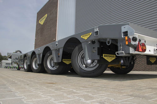 Semirremolque de 4 ejes - Broshuis BV - de acoplamiento / hidráulico / extensible