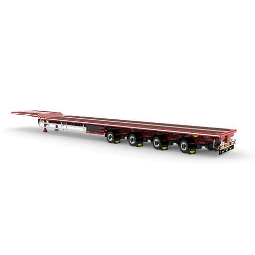 Remolque plataforma - Broshuis BV - con suspensión neumática / para aerogenerador / de 4 ejes