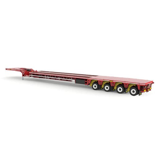 Remolque plataforma - Broshuis BV - de cuello de cisne / para aerogenerador / de 4 ejes