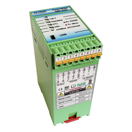 Convertidor M-Bus - JSC Viltrus - Modbus / Modbus RTU / en riel DIN