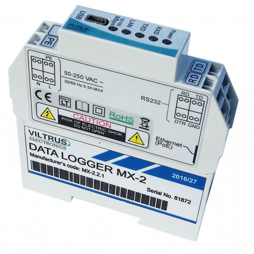 Data logger ethernet - MX-2 - JSC Viltrus - Modbus / en riel DIN