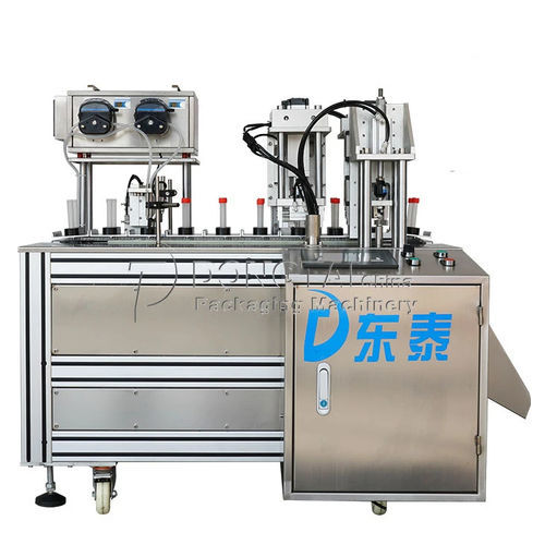Llenadora para aceite - Shandong Dongtai Machinery Manufacturing Co., Ltd. - semiautomática / de frasco / para tubos