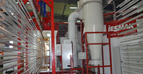 Separador de partículas - İSTANBUL ELECTROSTATICS - de ciclón / de aluminio / para línea de pintura