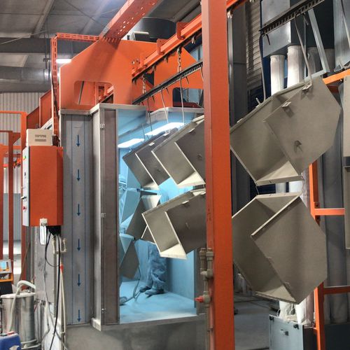 Cabina de empolvado de ciclón - İSTANBUL ELECTROSTATICS - para piezas de recambio
