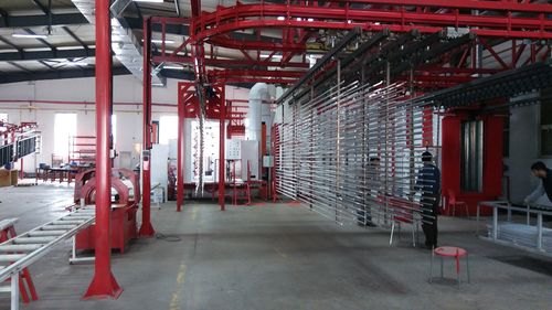 Línea de empolvado automática - İSTANBUL ELECTROSTATICS - vertical