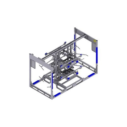 Apiladora de manipulación - PIBRA - Industrial Solutions - de posicionamiento / de placas / de contenedores