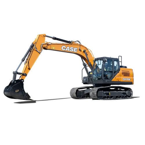 Excavadora intermedia - CX170E - Case - con orugas / diésel / para obra de construcción