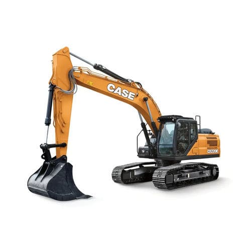 Excavadora intermedia - CX220E - Case - con orugas / diésel / para obra de construcción