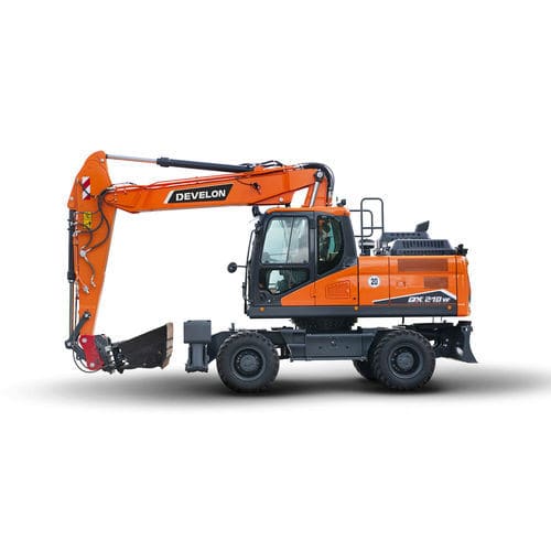 Excavadora de grandes dimensiones - DX210W-7 - DAEWOO Construction Equipment Division - de ruedas / diésel