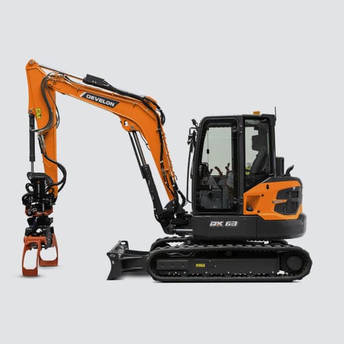 Miniexcavadora - DX63-7 - DAEWOO Construction Equipment Division - con orugas / Tier 3 / para obra de construcción