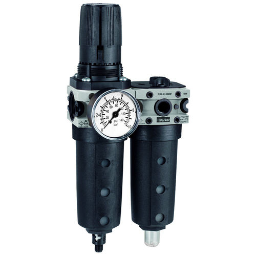 Filtro regulador lubricador de aire - P3XCA series - Parker Cylinder Division Europe - de gas / de aceite / de agua