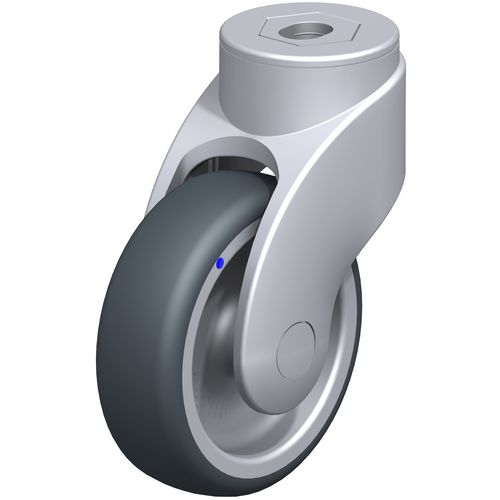 Ruedecilla giratoria - LWGX-TPA series - Blickle Räder+Rollen GmbH u. Co. KG - con platino giratorio / con varilla roscada / antihuellas