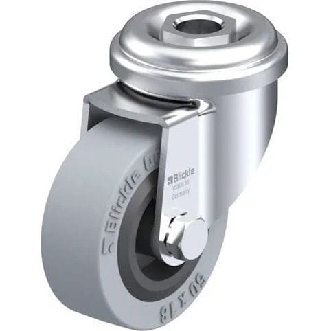 Rueda con aro - VPA series - Blickle Räder+Rollen GmbH u. Co. KG - de caucho / de caucho / 80 shore A