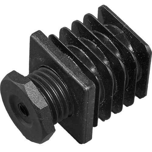 Tapón cuadrado - PVJ series - PLASTEM - roscado / de metal