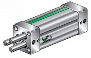 Cilindro neumático - AX7, AW7 series - VESTA - telescópico / de doble efecto