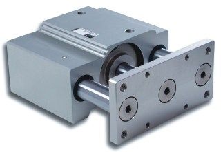 Cilindro neumático - VESTA - de doble efecto / compacto / guiado