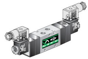 Distribuidor neumático accionado por solenoide - E52W2S01 - VESTA - de 5/2 vías