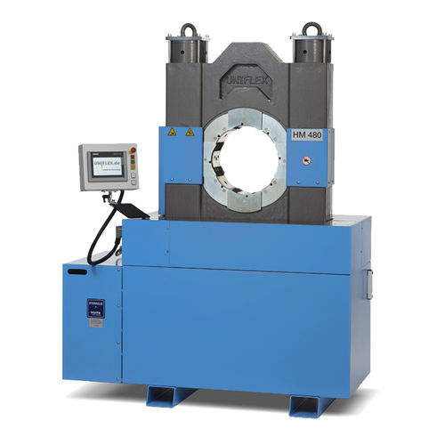 Engastadora de tubos flexibles - HM 495 - Uniflex-Hydraulik GmbH - automática / electrohidráulica / compacta