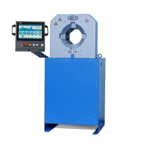 Engastadora de tubos flexibles - SC 12 - Uniflex-Hydraulik GmbH - de racores de codo / automática / electrohidráulica
