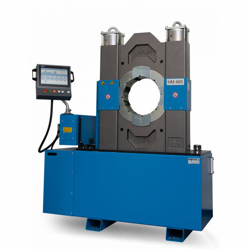 Engastadora de cables - HM 465 - Uniflex-Hydraulik GmbH - para aislante de materiales compuestos / automática / electrohidráulica