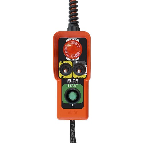 Telemando con cable - TEL-VAI - ELCA RADIOCONTROLS - con botones / con interruptor de palanca / para grúa de astillero