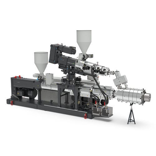 Línea de coextrusión de doble tornillo - twinEX - Battenfeld-Cincinnati - 3 capas / compacta / de perfiles