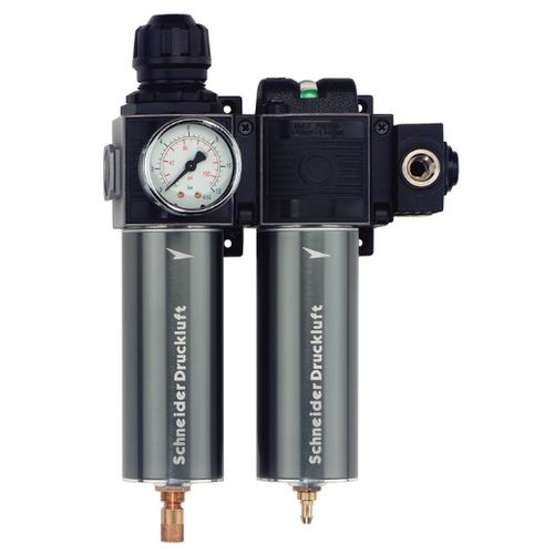 Filtro regulador lubricador de aire comprimido - FDM/FF 1/2 - Schneider Druckluft GmbH - de aire / de carbón activado