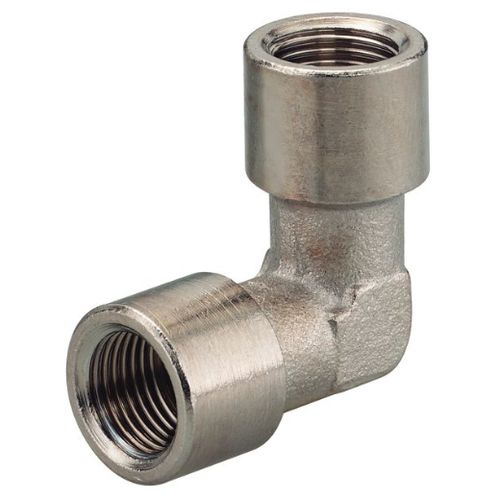 Racor neumático - WKS-W90-NI - Schneider Druckluft GmbH - de rosca / codo de 90º / de latón niquelado