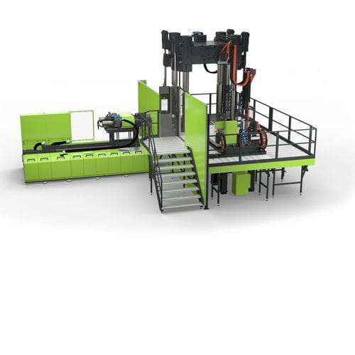 Máquina de inyección vertical - v-duo - ENGEL AUSTRIA GmbH - servohidráulica