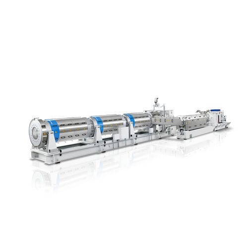 Línea de extrusión para paneles de plástico - KraussMaffei - de tubo / para termoplásticos / para hojas de espuma