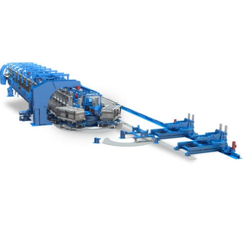 Sistema de transporte para hileras - KraussMaffei - para espuma / para transportador de rodillos / para la construcción de máquinas