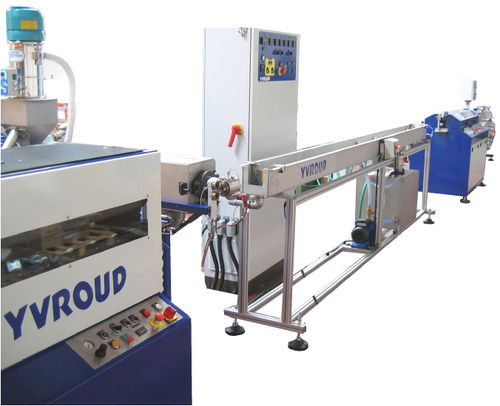 Línea de extrusión de recubrimiento - YVROUD - de tubos / para termoplásticos