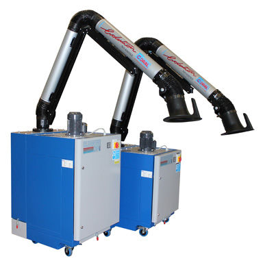 Extractor de humo móvil - CLEANING NO-SMOKE DF	 - Coral - de soldadura / de cartucho / con brazo de extracción