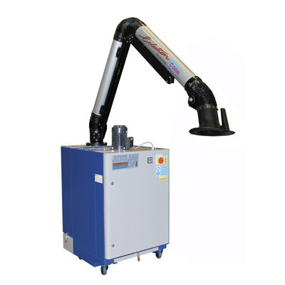 Extractor de humo móvil - JETCLEAN DF - Coral - de soldadura / de cartucho / con brazo de extracción