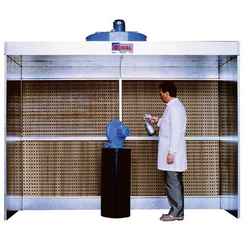Cabina de pintura abierta - EURODRY - Coral - para piezas de recambio / con filtro seco