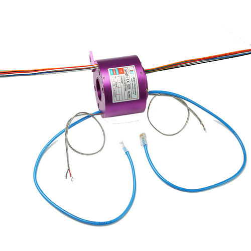 Anillo colector vía Ethernet - ECN025-1815-08S-02E2 - CENO Electronics technology Co., Ltd - eje pasante / industrial / de metal