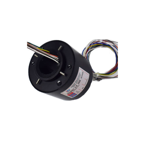 Anillo colector eléctrico - ECN080-06P3 - CENO Electronics technology Co., Ltd - con centro hueco / industrial / de metal