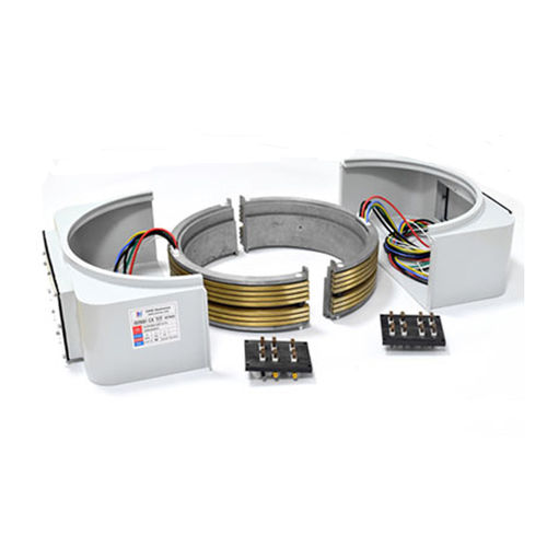 Anillo colector de transmisión de potencia y señales - SCN360-05P-01S - CENO Electronics technology Co., Ltd - en 2 partes / con centro hueco / a medida