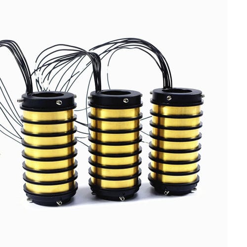 Anillo colector eléctrico - SCN038-C-07P2 - CENO Electronics technology Co., Ltd - en 2 partes / para aplicaciones industriales / de cobre