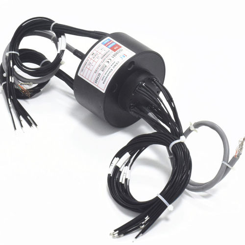 Anillo colector vía Ethernet - ECN000-04P2-13S-01EG - CENO Electronics technology Co., Ltd - Gigabit Ethernet / con eje macizo / IP54