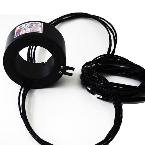 Anillo colector con centro hueco - ECN080-02P2-03P1-09S - CENO Electronics technology Co., Ltd - industrial / aleación de aluminio / modular